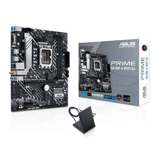 ASUS PRIME H610M-A WIFI D4 DDR4 micro-ATX Open Box Motherboard